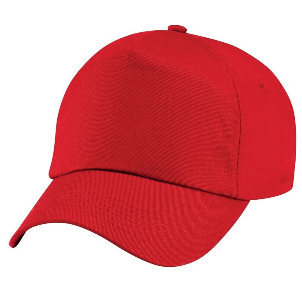 Beechfield Plain Boys /Girls Childrens /Kids Original 5 Panel Baseball Cap /Hat